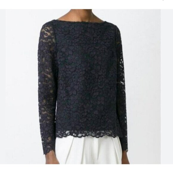 Tory Burch Tops - Tory Burch lace boatneck blouse